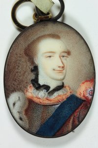 Adolphus Frederick IV Duque de Mecklenburg-Strelitz (esmalte) de Anton Friedrich (attr.to) Koenig