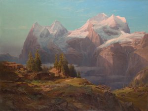 Wengeralpe no Bernese Oberland (Eiger, Mönch e Jungfrau)
