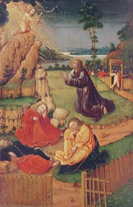 Jesus no jardim das Oliveiras, das cenas da vida de Cristo de Anton Henkel
