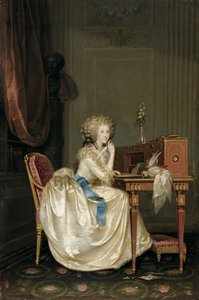 Retrato de Marie Louise de Savoy 1749-1792, princesa de Lamballe