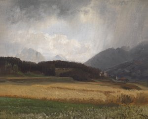 Alemão: Chuva em Igls de Anton Hlavacek