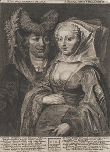 São Pepino I e sua filha, Saint Begga, 1732.