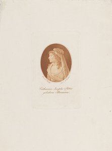Retrato de Catherine Josepha Ritter, née Baumann 11763-1849, c. 1800. de Anton Karcher