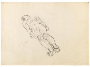 Anton Kolig Nu masculino reclinado 1933 de Anton Kolig