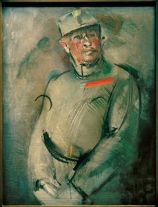 Retrato de um oficial austríaco de Anton Kolig