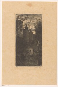 Castelo de Pau ao anoitecer de Anton L. Koster (signed by artist)