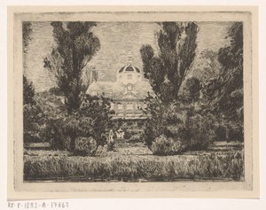 Traseiro do Palácio Huis ten Bosch em Haia de Anton L. Koster
