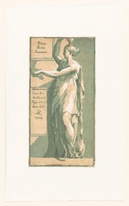 mulher de pé de Anton Maria I Zanetti