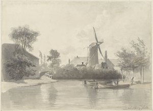 Vista de Haarlem de Anton Mauve