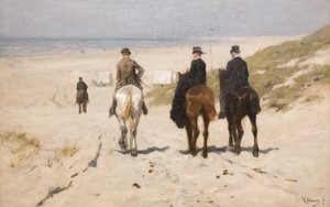Passeio matinal pela praia de Anton Mauve