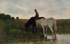Cavalos Molhando, 1871, 1913 de Anton Mauve