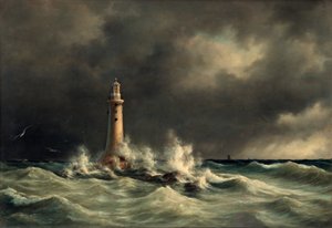 Farol em Stora Bält de Anton Melbye