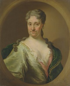 Retrato de Barbara Lutken (1664-1740), 1718 (ver também 179058) de Anton Paulsen