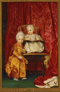 O arquiduque Fernando e a arquiduquesa Maria Anna da Áustria ... (pintura sobre tela) de Anton Raphael Mengs