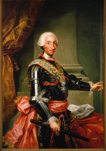 Carlos III, Rei de Espanha ... (pintura sobre tela) de Anton Raphael Mengs
