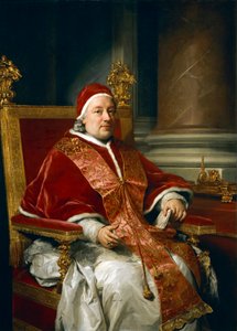Retrato do Papa Clemente xIII Rezzonico, de Anton Raphael Mengs de Anton Raphael Mengs