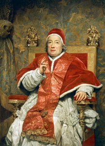 Retrato do Papa Clemente xIII Rezzonico, de Anton Raphael Mengs, óleo sobre tela de Anton Raphael Mengs
