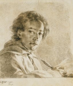 Retrato do artista, 1750 de Anton Raphael Mengs