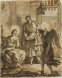 São Pedro visita Santa Ágata na prisão e cura-lhe as feridas de Anton Raphael Mengs