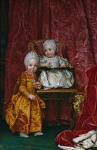Espanhol:  Los archiduques Fernando y María Ana de Austria Arquiduque Fernando e Arquiduquesa Maria Anna de Austria de Anton Raphael Mengs