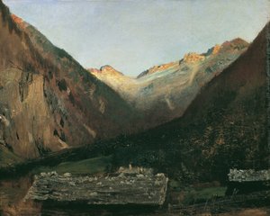 Noite no Prossau, perto de Gastein de Anton Romako