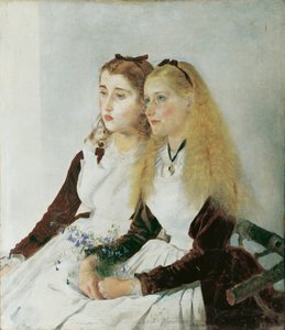 As sobrinhas do artista, Elisabeth e Maja de Anton Romako