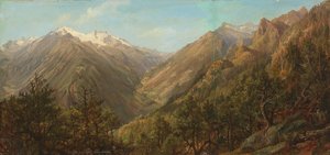 Vista de Thörl para o vale de Molda com o Hochalpenspitzl
