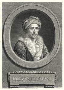 Johann Joachim Winckelmann, historiador de arte e arqueólogo alemão (gravura) de Anton von (after) Maron