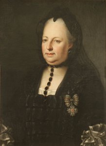 Maria Teresa vestida de luto de Anton von Maron