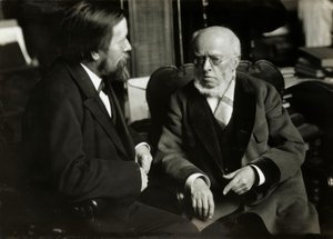 A. v. Menzel i. o apartamento dele m. A. v. Werner de Anton Alexander von Werner