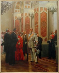 Frederico III. em Hofball - Werner de Anton Alexander von Werner