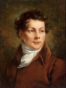 Retrato de Karol Brodowski, irmão do artista de Antoni Brodowski