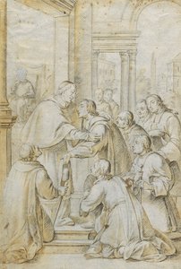 São Bruno encontra o bispo Hugh de Colônia