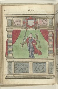 Cena com personificação da Justiça (Justitia), 1578
