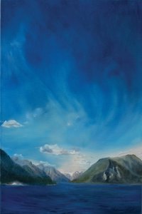 Fiordes da Noruega, 2011 (óleo sobre tela) de Antonia Myatt