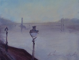 Luzes de Londres, 2020 (óleo sobre tela) de Antonia Myatt
