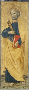 O apóstolo Pedro, c.1500 (têmpera sobre madeira de choupo) de Antoniazzo Romano