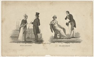 Holandeses e Franceses
Hollanders Franschen (título sobre o objecto) de Antonie van der Beek