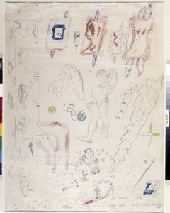 Nunca real e sempre verdadeiro - janeiro de 1945 (dessin) de Antonin Artaud