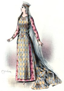 Massenet - Esclarmonde - Sibyl Sanderson, papel de Esclarmonde, Ato 1, cena 2 - Antonin-Marie Chatinière, 1889