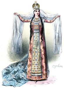 Massenet - Esclarmonde - Sibyl Sanderson, papel de Esclarmonde, prólogo 1º quadro - Antonin-Marie Chatinière, 1889