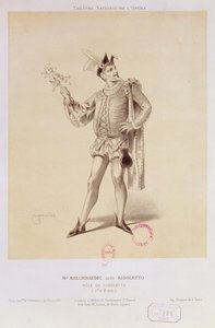 Retrato do Sr. Melchissedec como Rigoletto em Rigoletto por Verdi