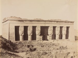 Templo de Dendera, c. 1870 - 1880. de Antonio Beato