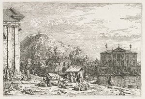 Exibições: Uma cidade além de um rio, 1735-1746. de Giovanni Antonio Canal