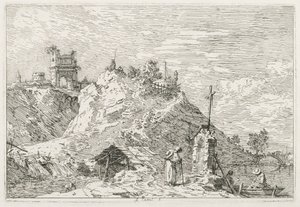Exibições: Um Peregrino em Oração, 1735-1746. de Giovanni Antonio Canal