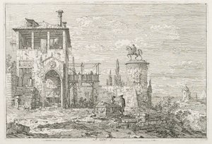 Vistas: O Monumento Equestre de Antonio Canaletto