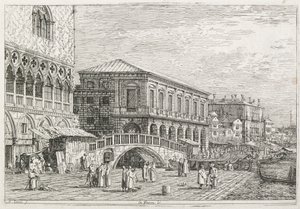 Vistas: A prisão, Veneza, 1735-1746. de Giovanni Antonio Canal