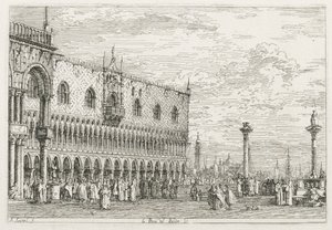 Exibições: A Pedra da Proclamação em Veneza, 1735-1746. de Giovanni Antonio Canal