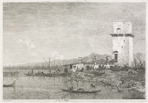 Vistas: A Torre de Malghera de Antonio Canaletto