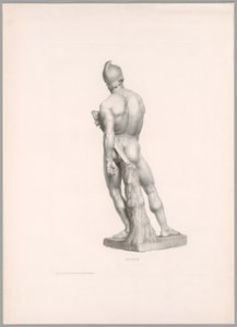 Ajax, vista posterior, de Oeuvre de Canova de Antonio Canova